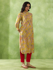 JAIPUR KURTI LADIES WESTERN KURTI 1PCS 1B25KRTAR0018 YELLOW