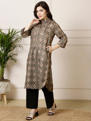 Jaipur Kurti Ladies Western Kurti 1Pcs Olivegreen
