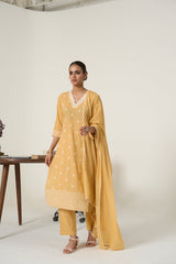 JAIPUR KURTI LADIES WESTERN KURTI 3PCS SET 1C25KPTDR0047 BEIGE