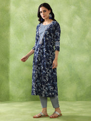 JAIPUR KURTI LADIES WESTERN KURTI 1PCS 1C25KRTAR003 INDIGO