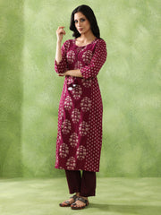 JAIPUR KURTI LADIES WESTERN KURTI 1PCS 1C25KRTAR006 MAGENTA