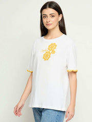 Madame Ladies Western Top H/S M5S11277 040 White