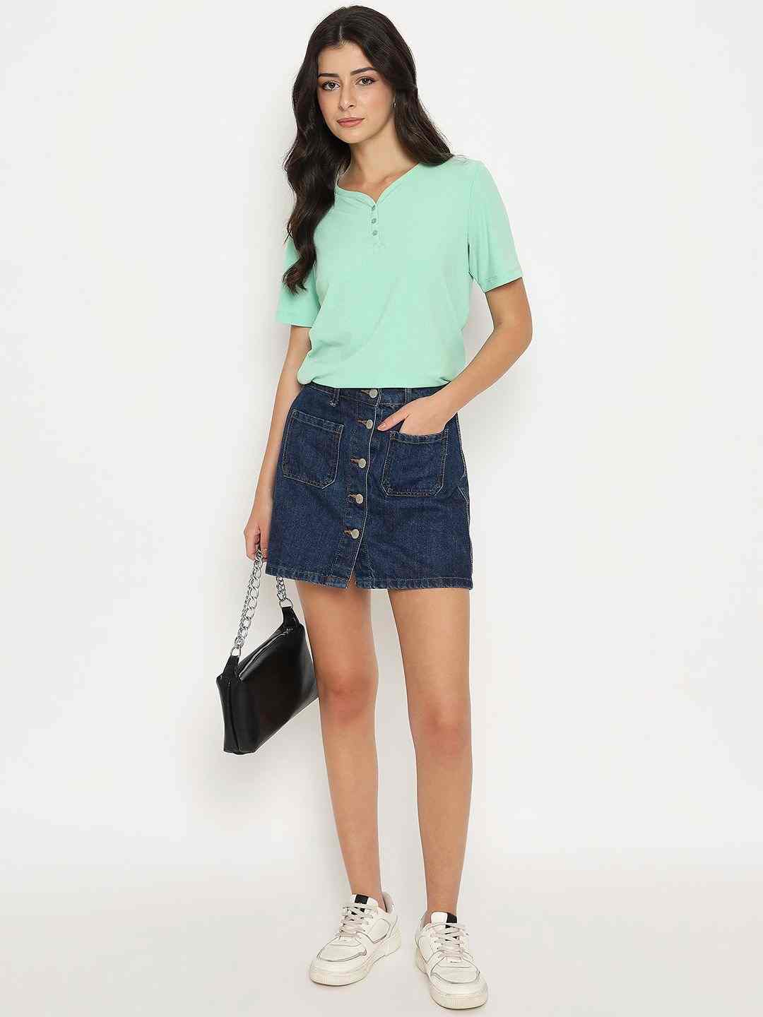 Madame Ladies Western Top H/S M5S11001 014 Green