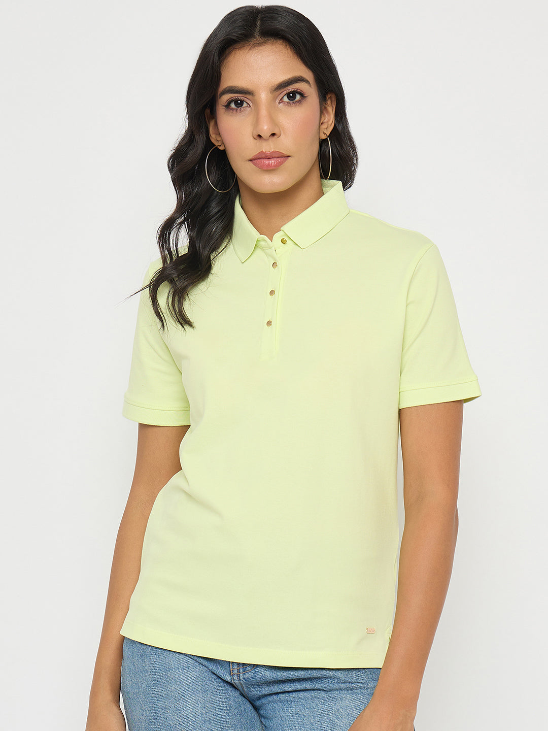Madame Ladies Western Top H/S M5S11406 305 Lime