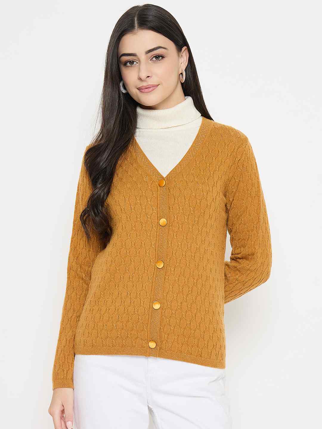 Madame Ladies Western Cardigan M4W70024 048 Mustard