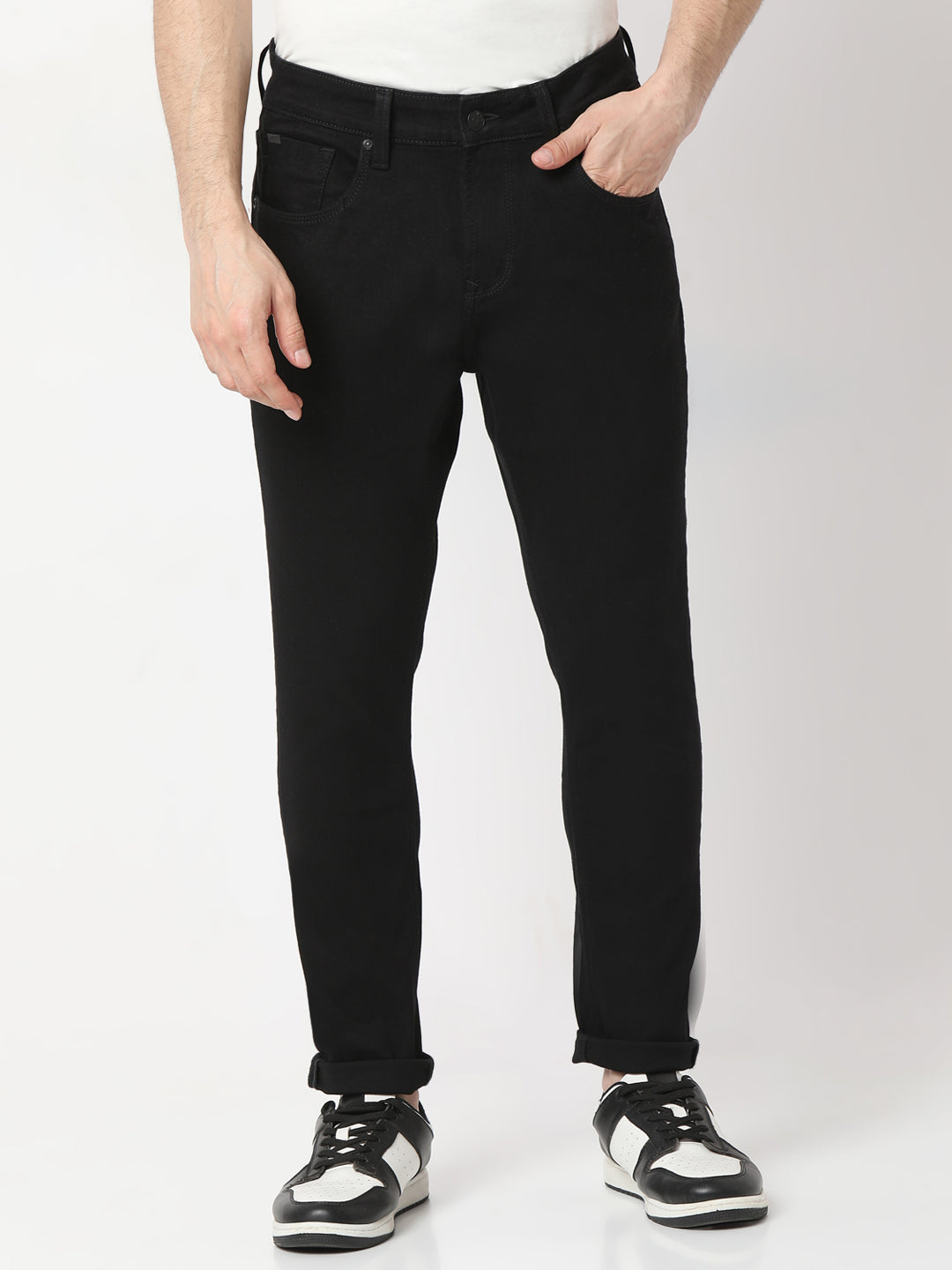 Spykar Mens Jeans Mdkn2Bd026 Black