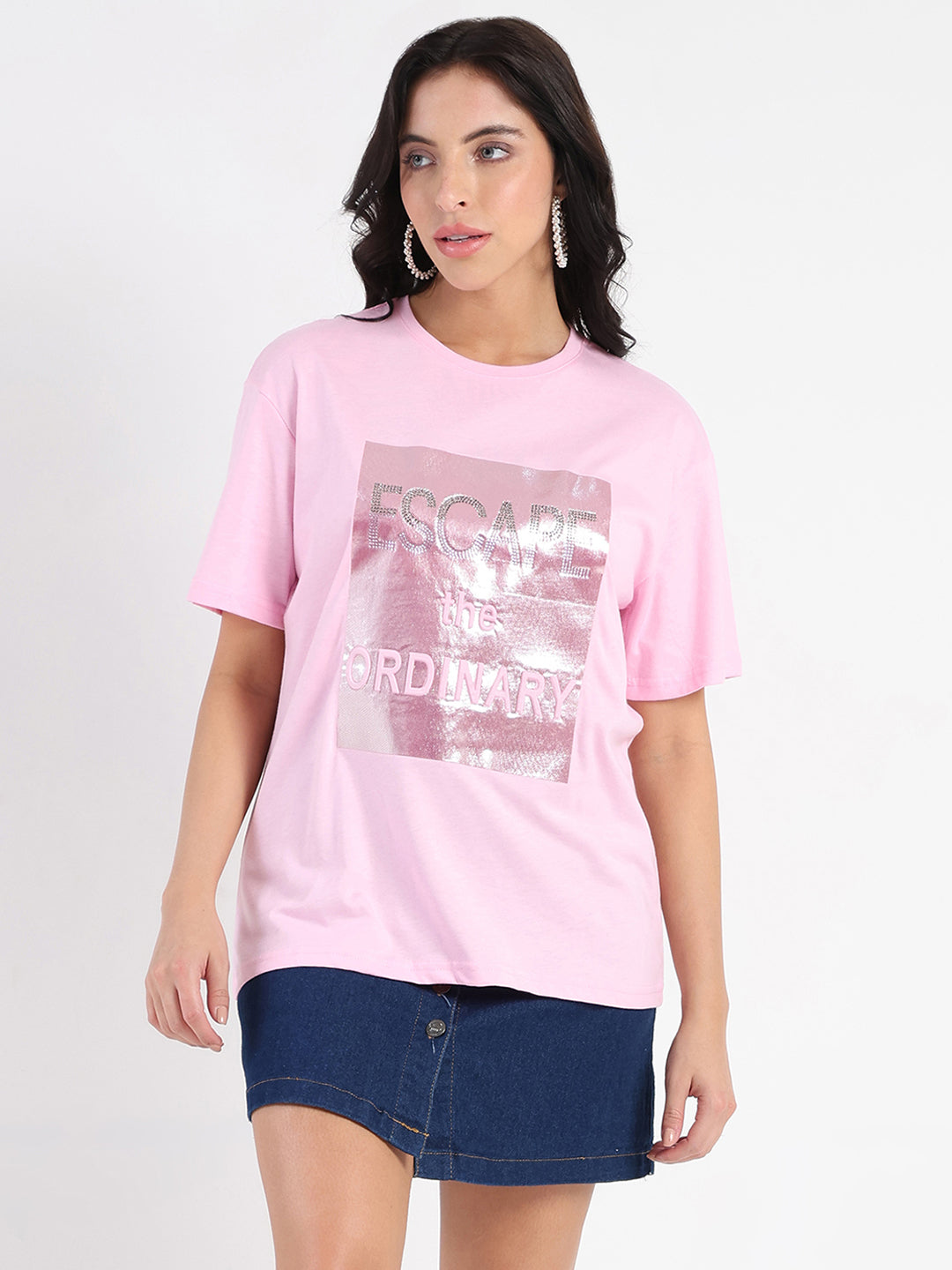 Madame Ladies Western Top H/S M5S11263 031 Pink