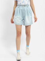 Madame Ladies Western Shorts Denim M4S25611 099 Light Blue
