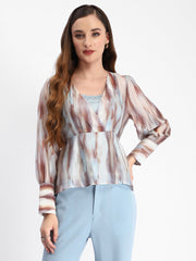 Madame Ladies Western Top F/S M4W18624 266 Sky Blue