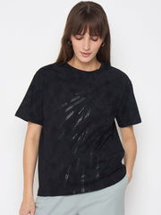 Madame Ladies Western Top H/S M5S11230 047 Charcoal