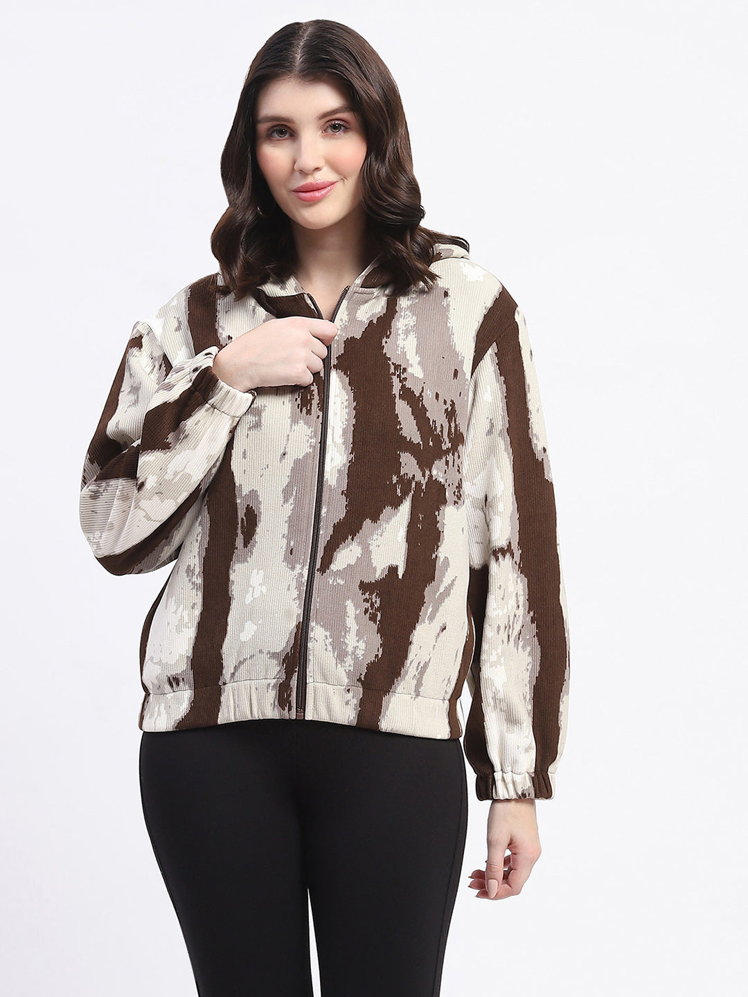 Madame Ladies Western Sweat Shirt M4W22801 004 Brown