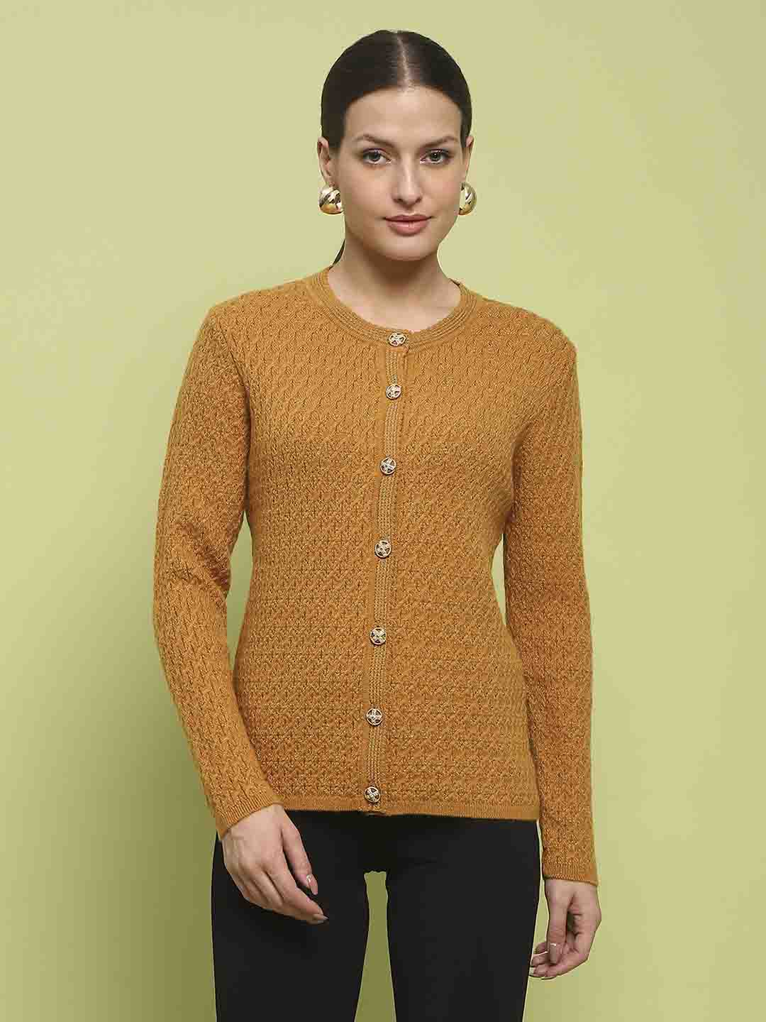 Madame Ladies Western Cardigan M4W70062 048 Mustard