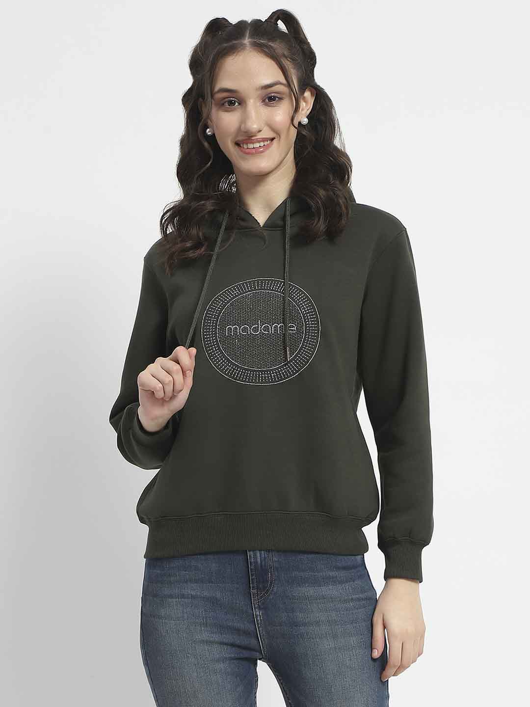 Madame Ladies Western Sweat Shirt M4W22470 29 Olive