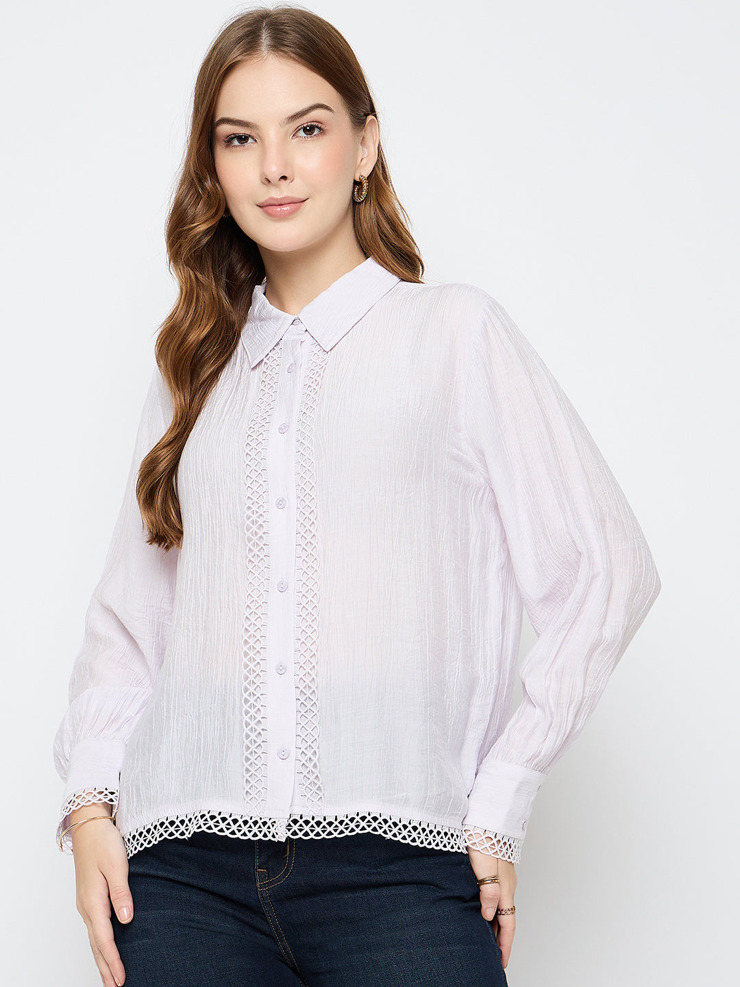 Madame Rayon Blend Lilac Shirt