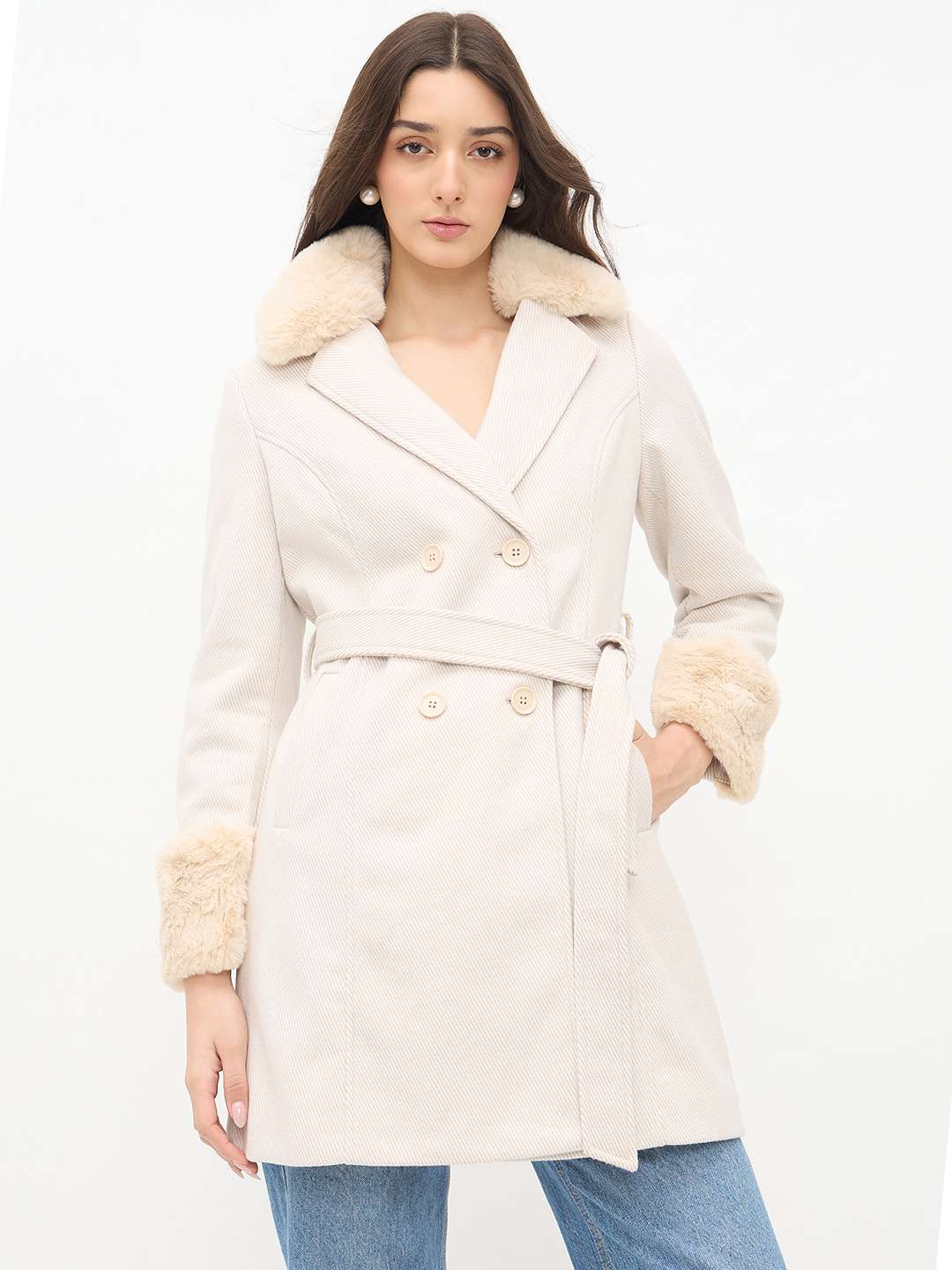 Madame Ladies Western Long Coat M5W20121 001 Beige