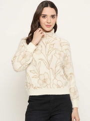Madame Ladies Western Woolen Top M5W17152 1 Off White