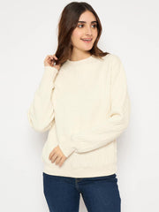 Madame Ladies Western Sweat Shirt M4W22704 1 Off White