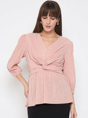 Madame Ladies Western Top H/S M5S18921 030 Peach