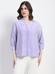 Madame Embellished Purple Shirt