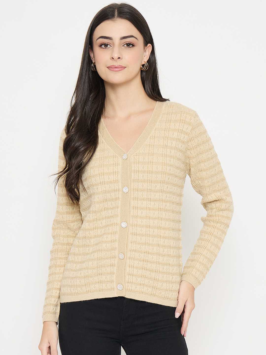 Madame Ladies Western Cardigan M4W70026 001 Beige