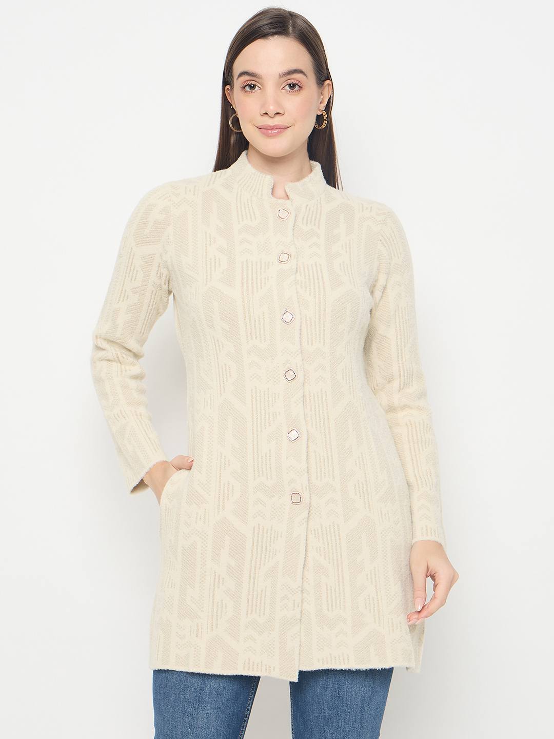 Madame Ladies Western Cardigan M4W70504 001 Beige