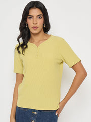 Madame Ladies Western Top H/S M5S11001 048 Mustard