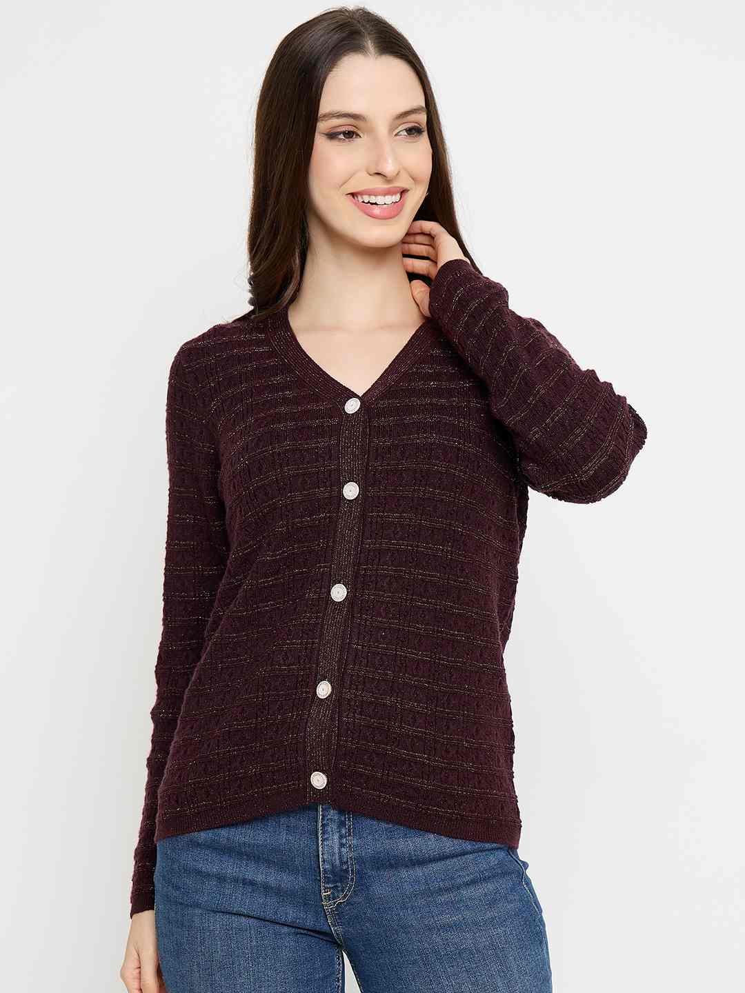 Madame Ladies Western Cardigan M4W70026 103 Coffee
