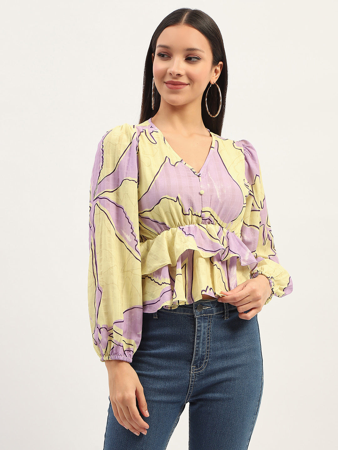 Madame Ladies Western Top H/S M4S18619 305 Lime