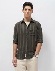 U.S.Polo Mens Casual Shirt F/S Udsht1989 Olive