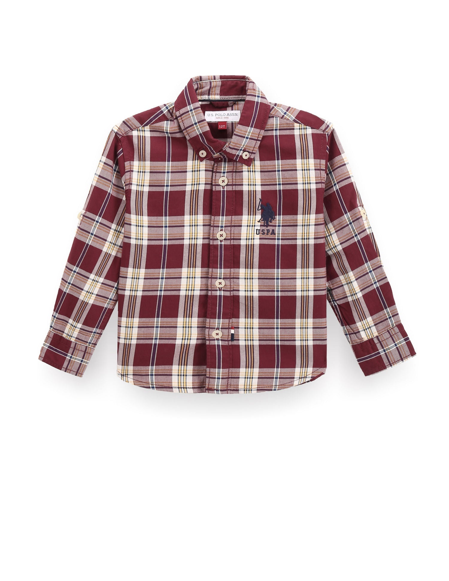 U.S.POLO KIDS BOYS SHIRT F/S UKSHT1010
