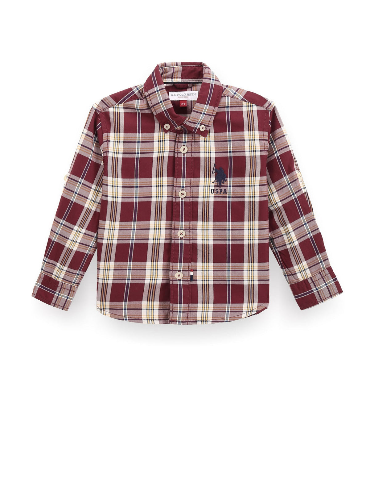 U.S.POLO KIDS BOYS SHIRT F/S UKSHT1010