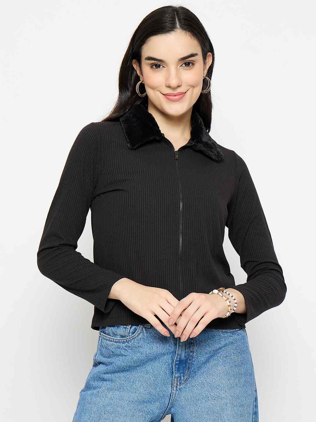 Madame Ladies Western Top F/S M5W15205 002 Black