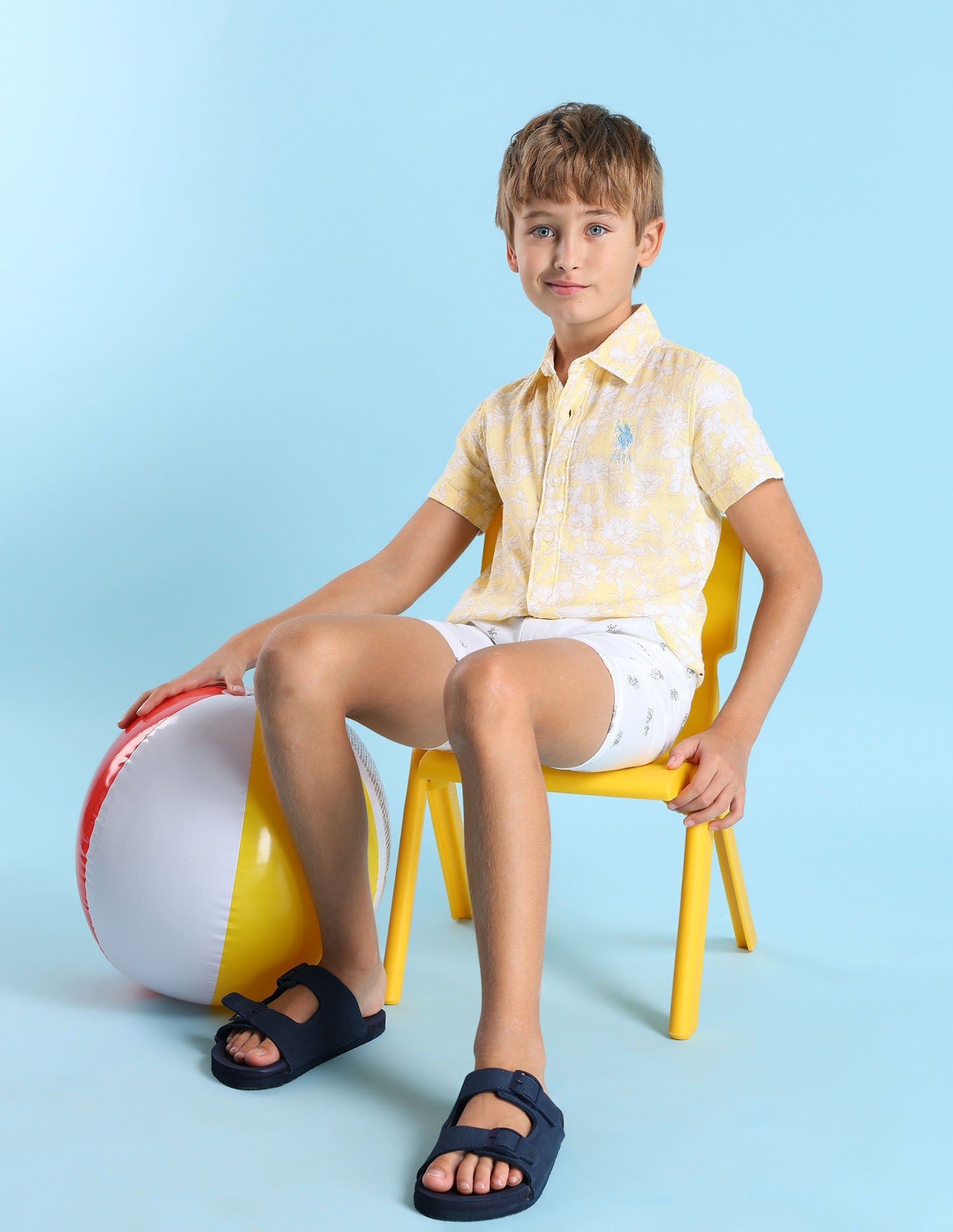 U.S.POLO KIDS BOYS SHIRT H/S UKSHT1334