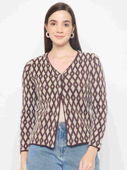 Madame Ladies Western Cardigan M4W70021 045 Wine