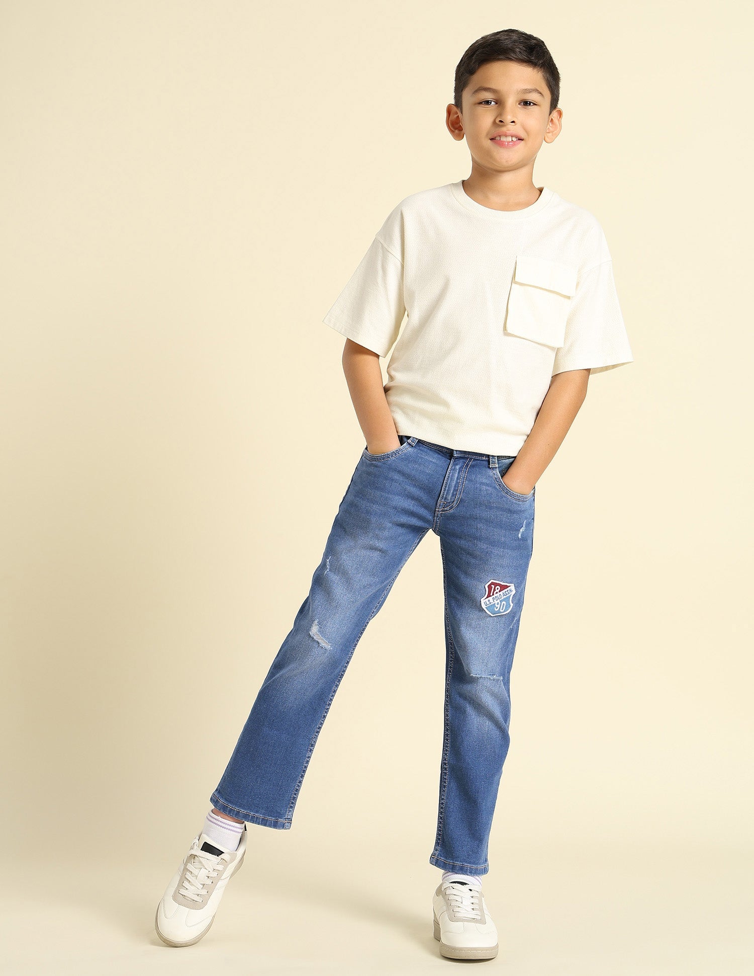 U.S.POLO KIDS BOYS JEANS UKJEN652