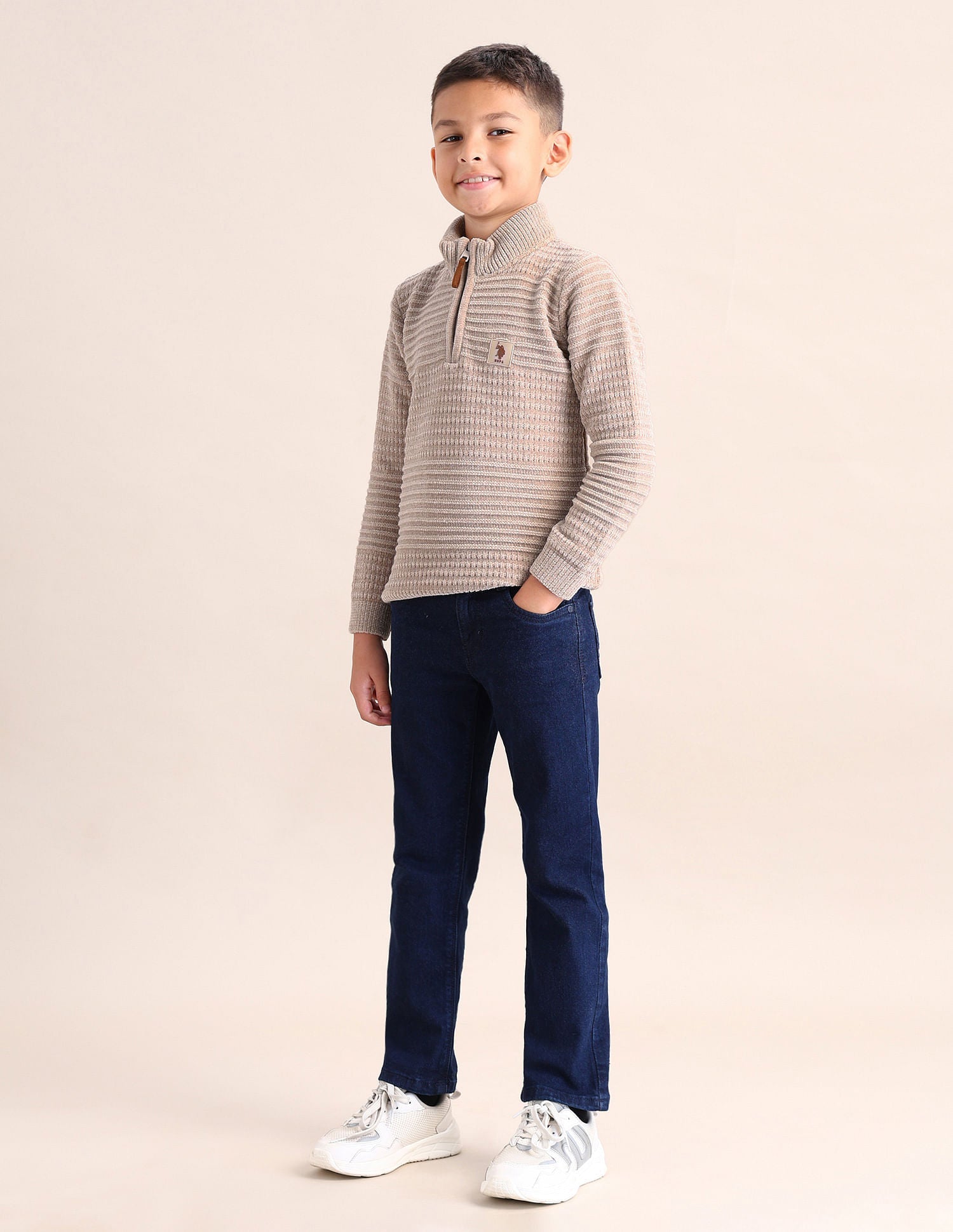 U.S.POLO KIDS BOYS PULLOVER UKSWE0099