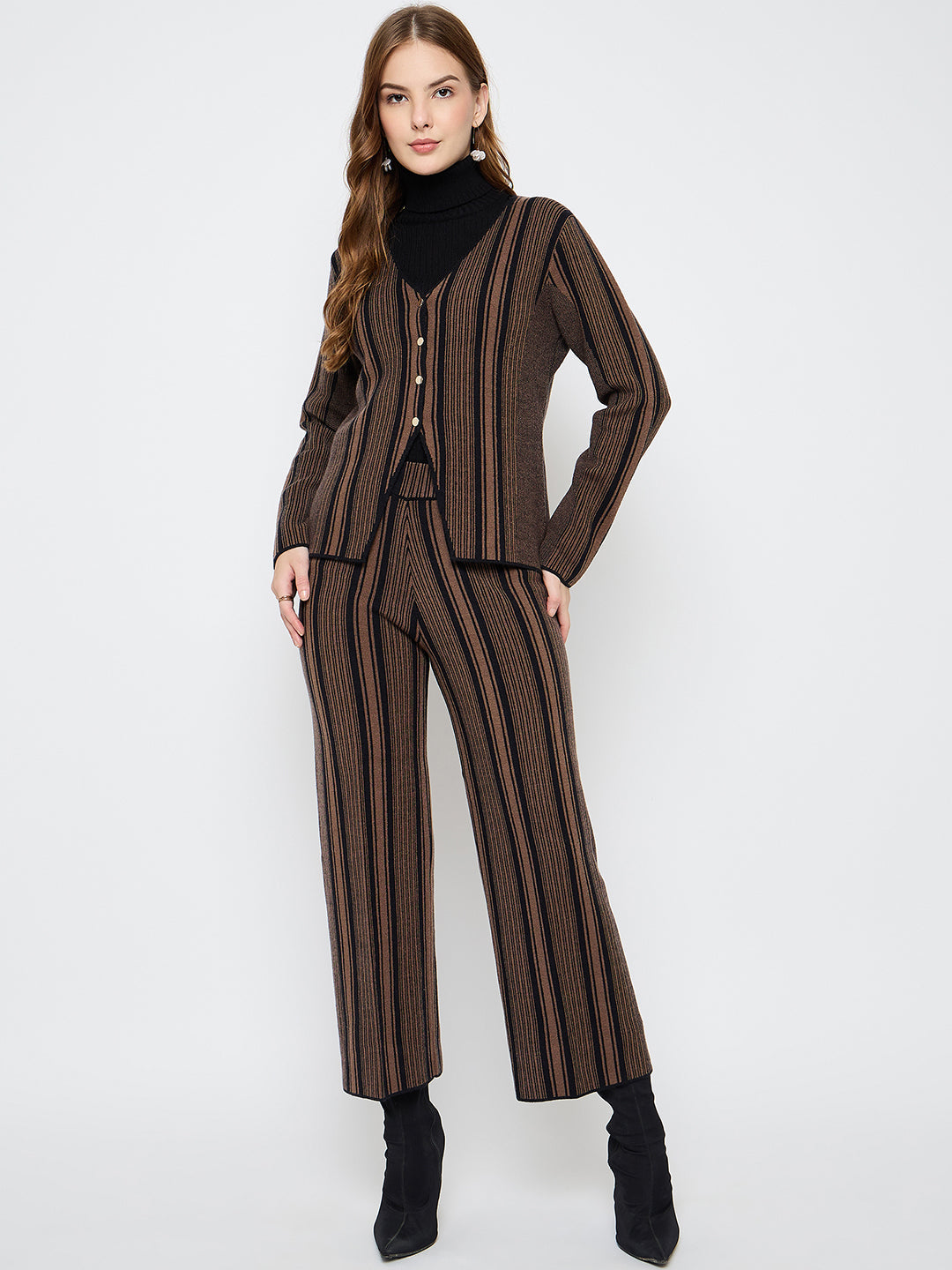 Madame Ladies Western W Cord Set M5W17815 103 Coffee