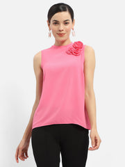Madame Ladies Western Top H/S M4S18643 012 Fuschia