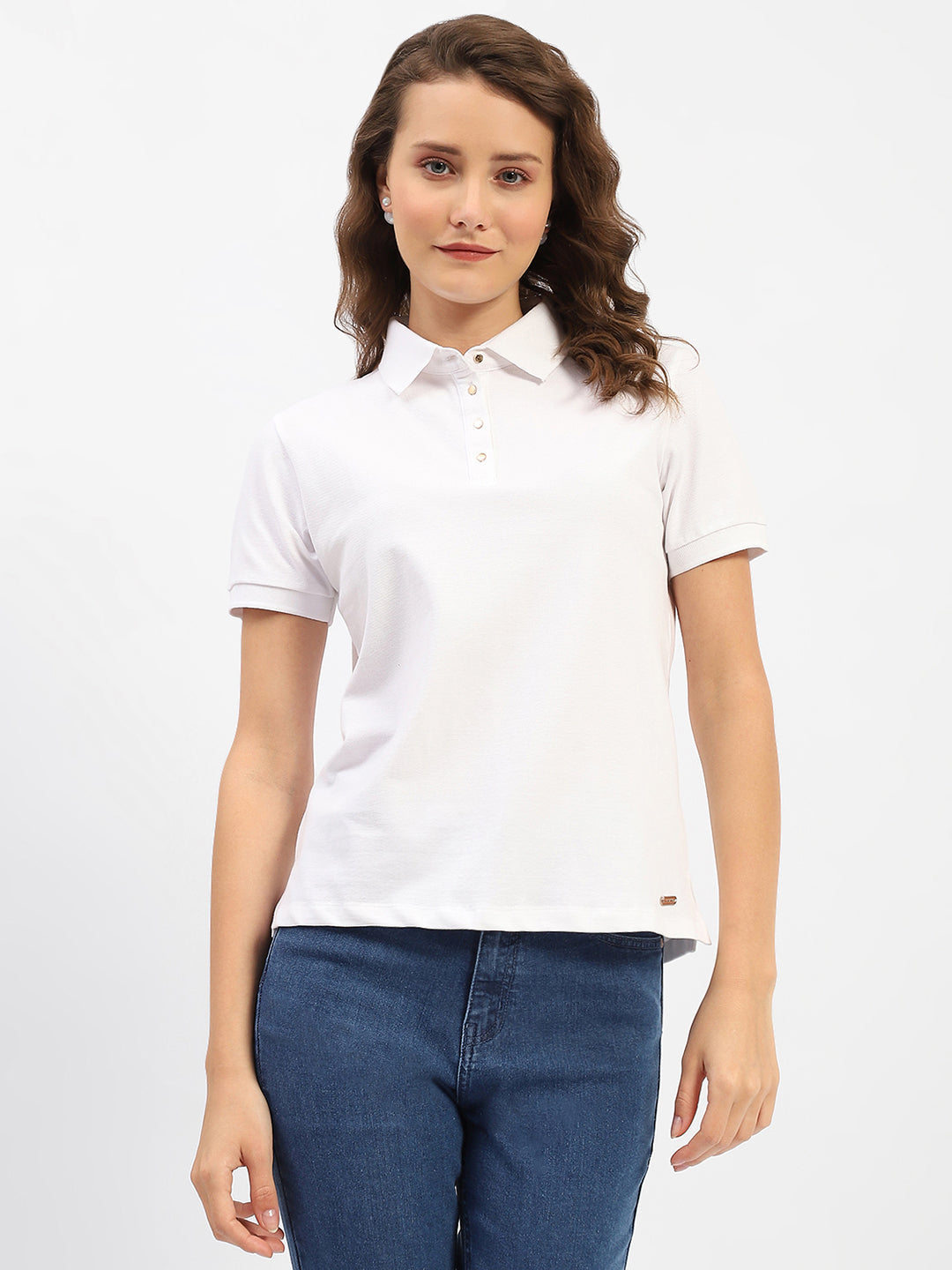 Madame Ladies Western T-Shirt H/S M4S11404 040 White