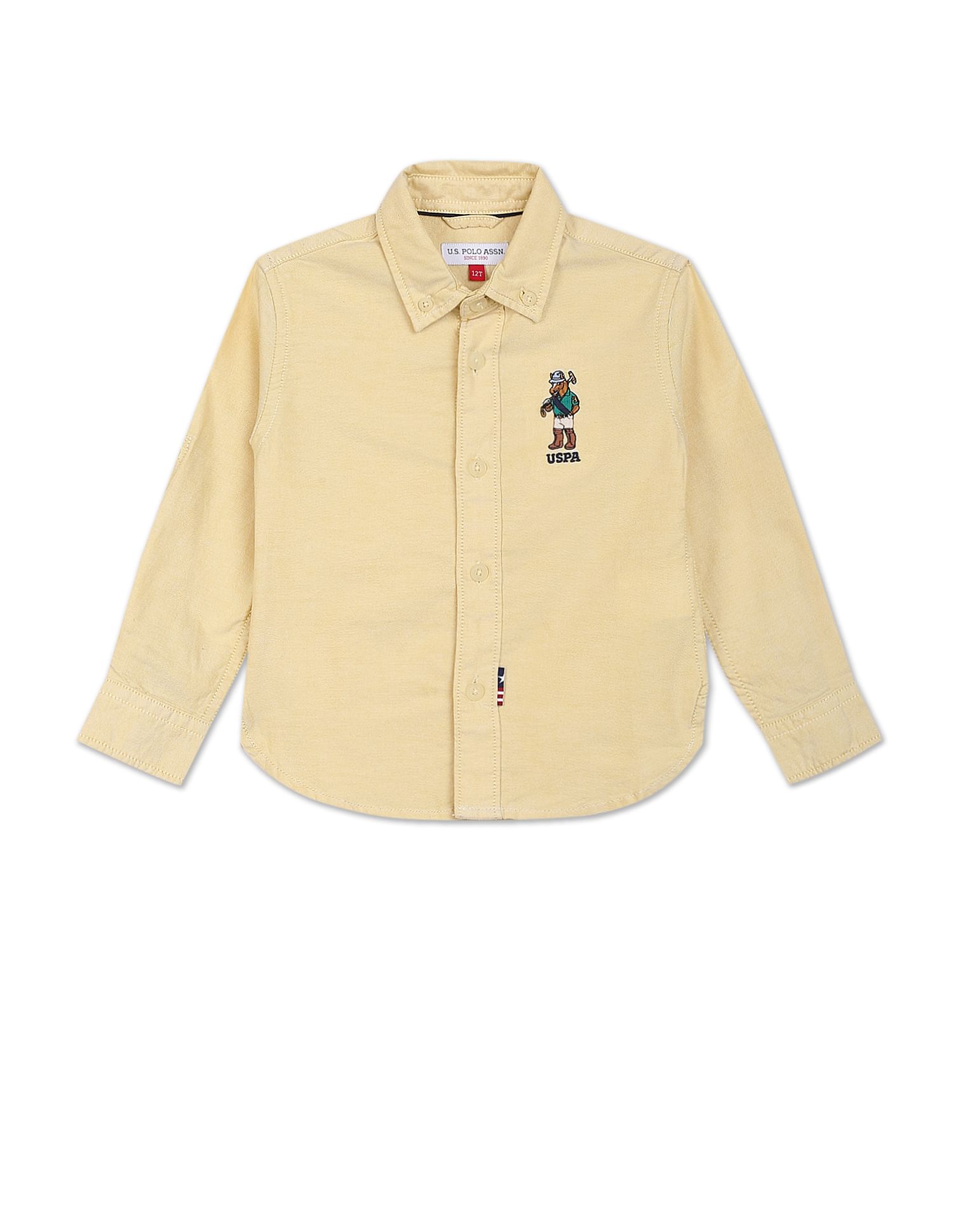 U.S.POLO KIDS BOYS SHIRT F/S UKSHT0500