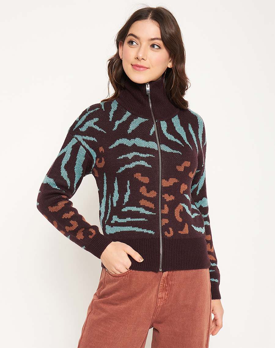 Madame Chocolate Printed Sweater
