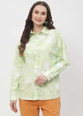 Madame Ladies Western Top H/S M4S18218 305 Lime