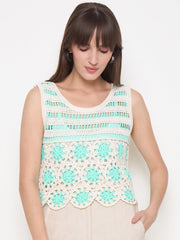 Madame Ladies Western Top H/S M5S18558 014 Green