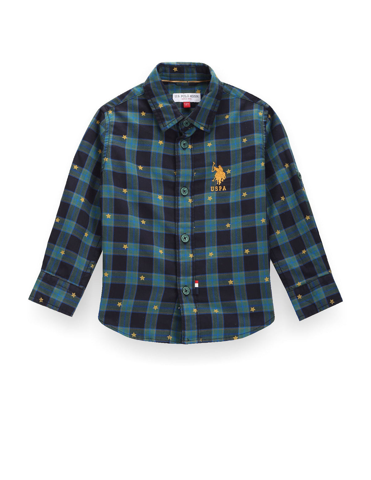 U.S.POLO KIDS BOYS SHIRT F/S UKSHT0714