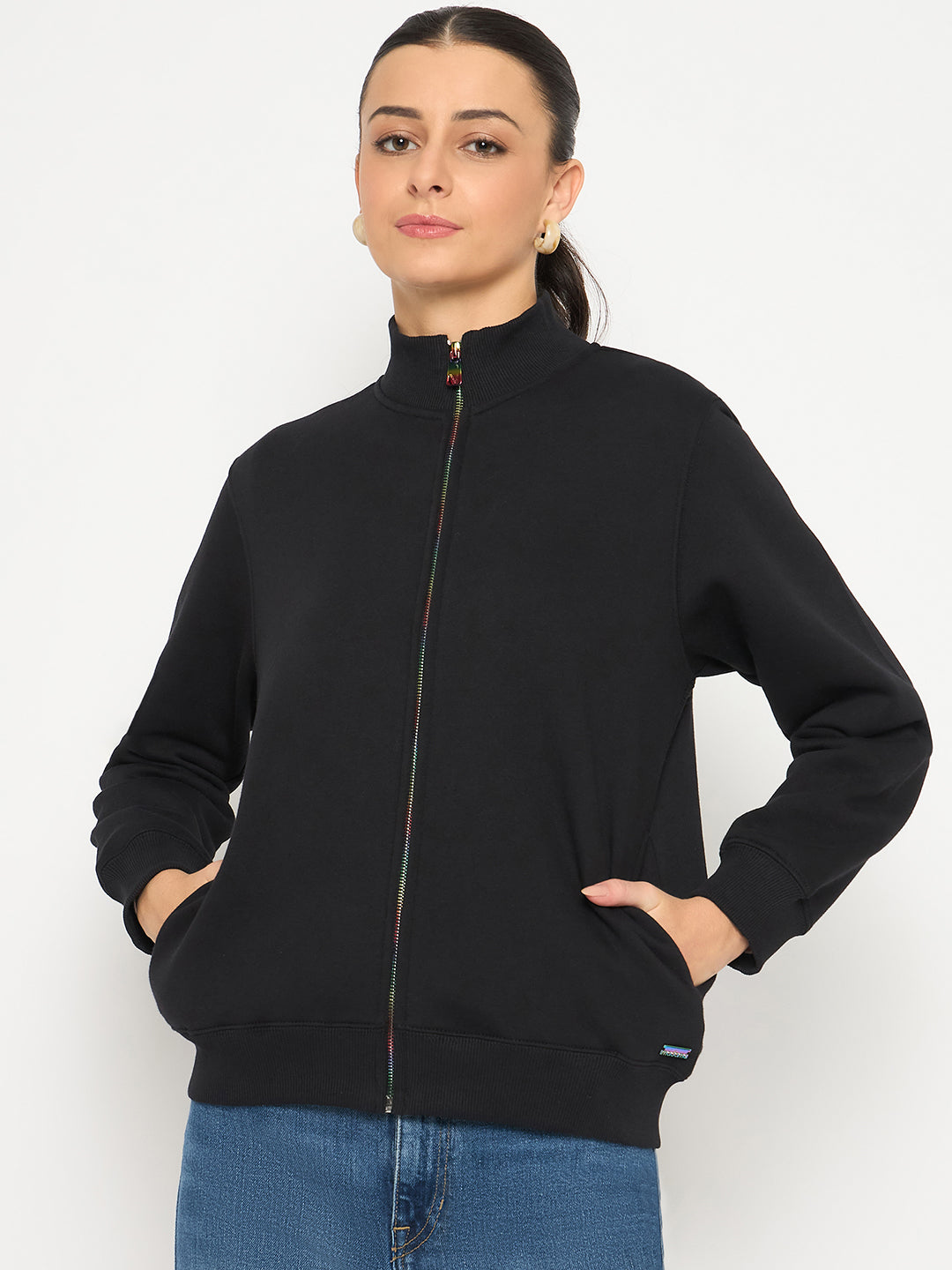 Madame Ladies Western Sweat Shirt M4W22002 002 Black