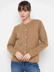 Madame Ladies Western Cardigan M4W70030 006 Camel