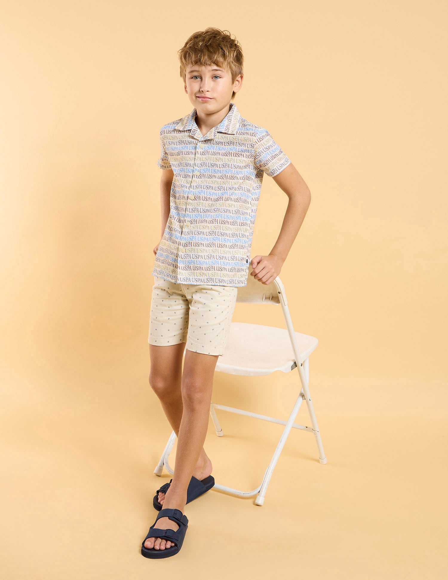 U.S.POLO KIDS BOYS SHIRT H/S UKSHT1343