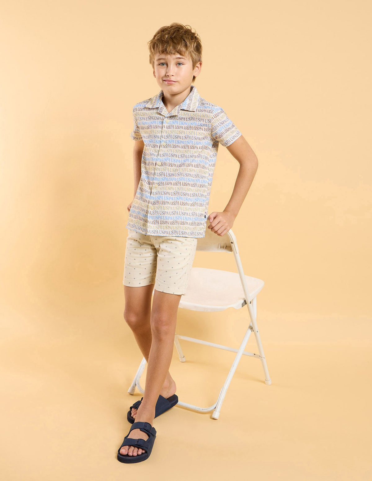 U.S.POLO KIDS BOYS SHIRT H/S UKSHT1343