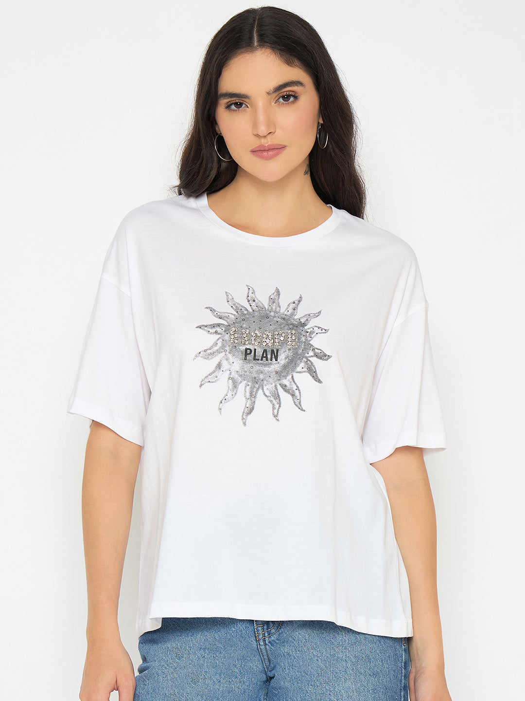 Madame Ladies Western Top F/S M5S11224 040 White