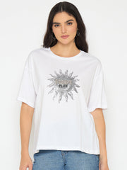 Madame Ladies Western Top F/S M5S11224 040 White